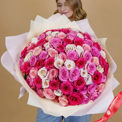 101 роза в Москве от AzaliaNow — купить с доставкой по Москве